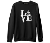 HP - Love Black Men's Thick Sweatshirt 