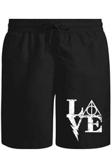 HP - Love Unisex Black Shorts 