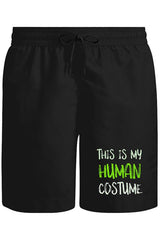Human Costume Quote Unisex Black Shorts 