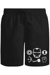 Hunters Unisex Siyah Şort