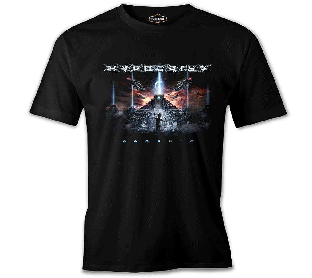 Hypocrisy - Worship Black Men's Tshirt