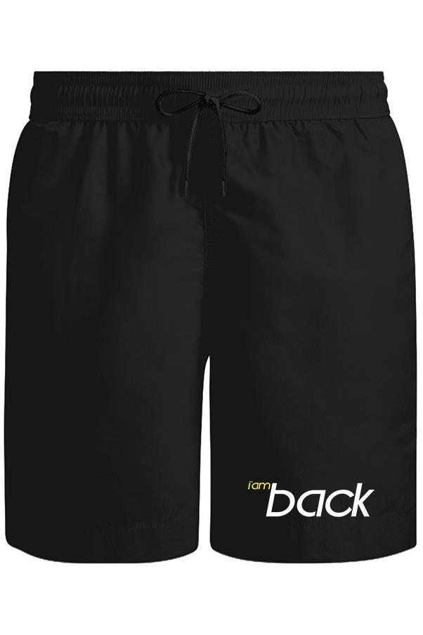 I am Back Unisex Siyah Şort