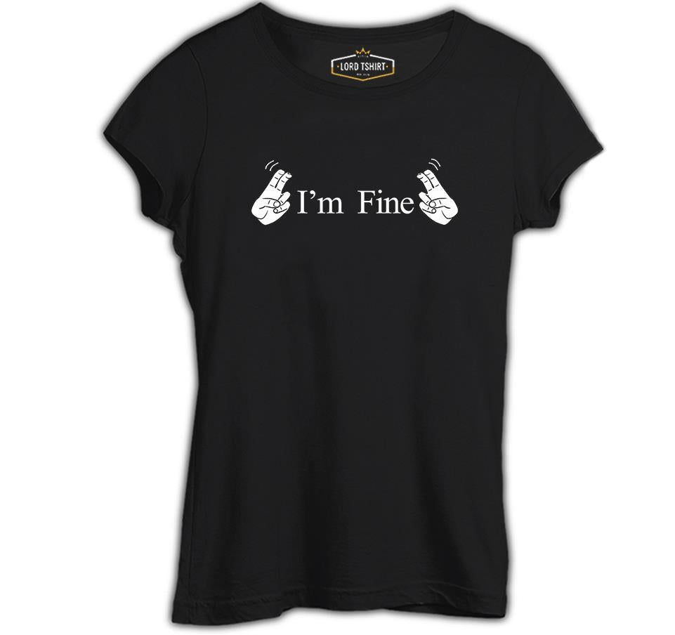 I am Fine Black Women's Tshirt