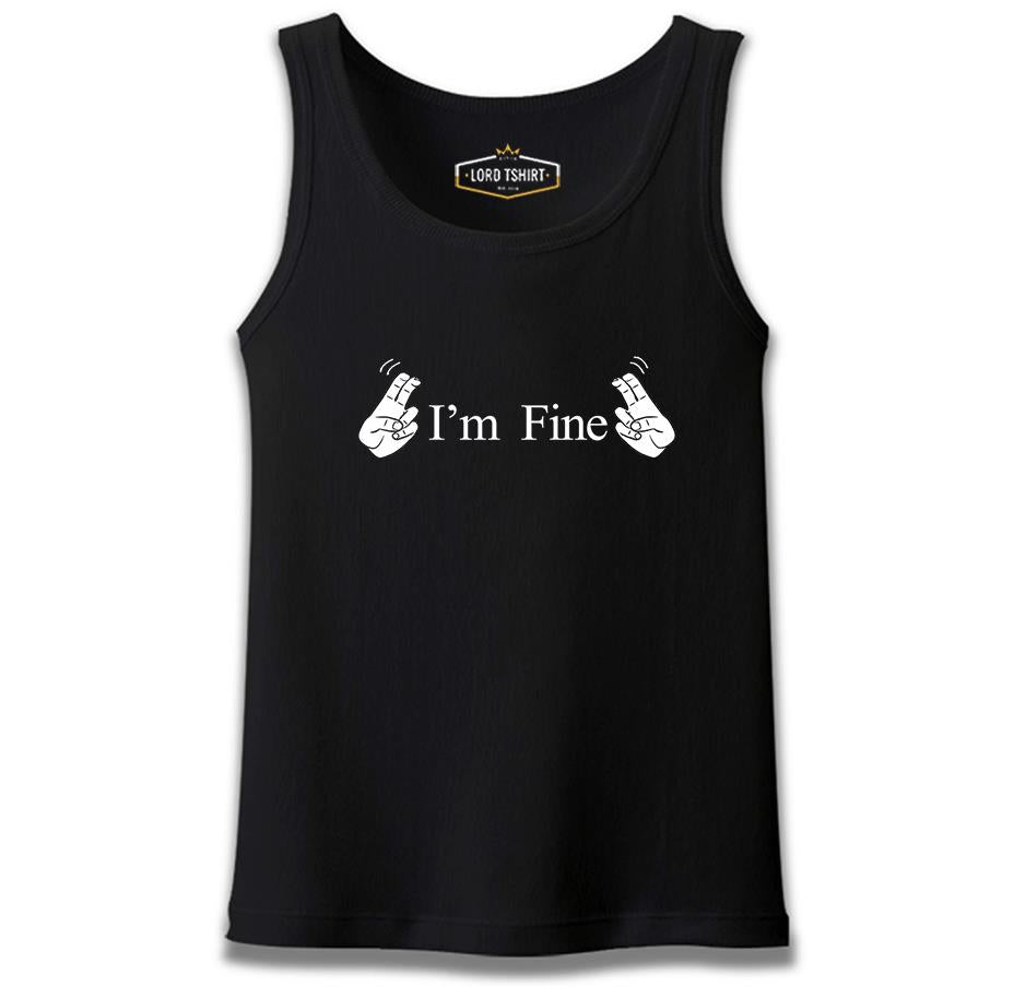 I am Fine Black Men's Undershirt