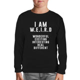 I am W.E.I.R.D Siyah Çocuk Sweatshirt
