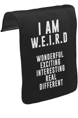 I am W.E.I.R.D Unisex Siyah Tak-Çıkar Postacı Çanta Kapağı CK-769