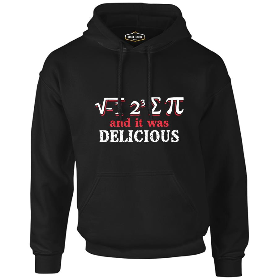 I Ate Some Pi Black Men's Zipperless Hoodie