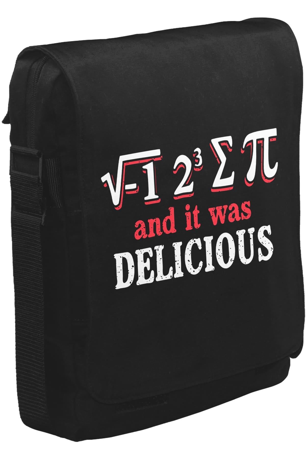 I Ate Some Pi Unisex Siyah Postacı Çanta