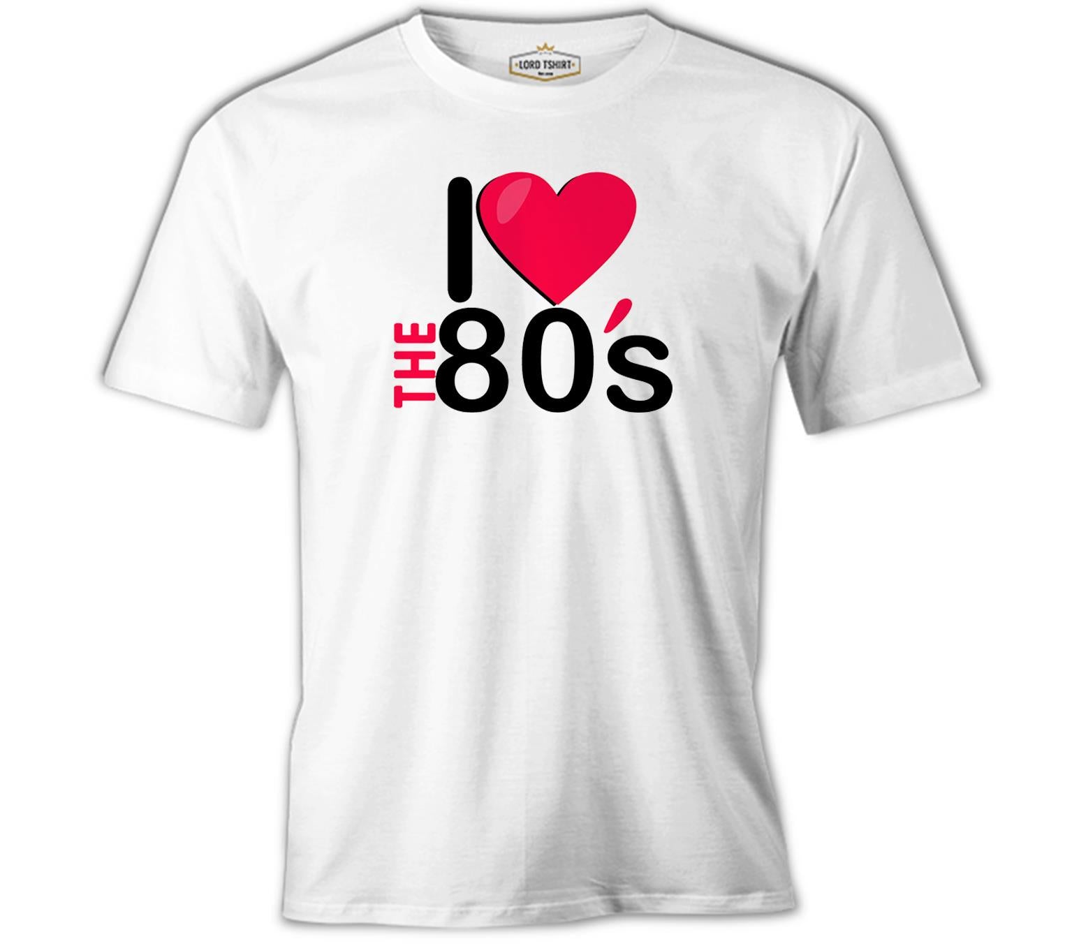 I Love the 80's White Men's Tshirt 