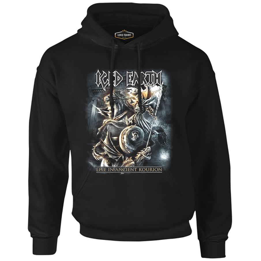 Iced Earth - Live in Ancient Kourion Siyah Erkek Fermuarsız Kapşonlu
