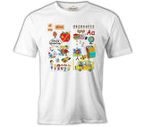 İlkolkul - Alphabet White Men's Tshirt