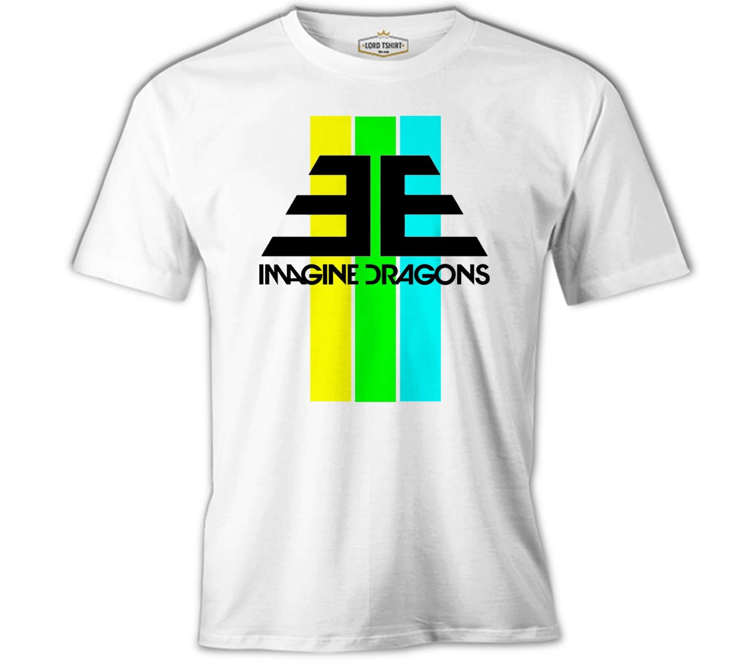 Imagine Dragons - EE Beyaz Erkek Tshirt