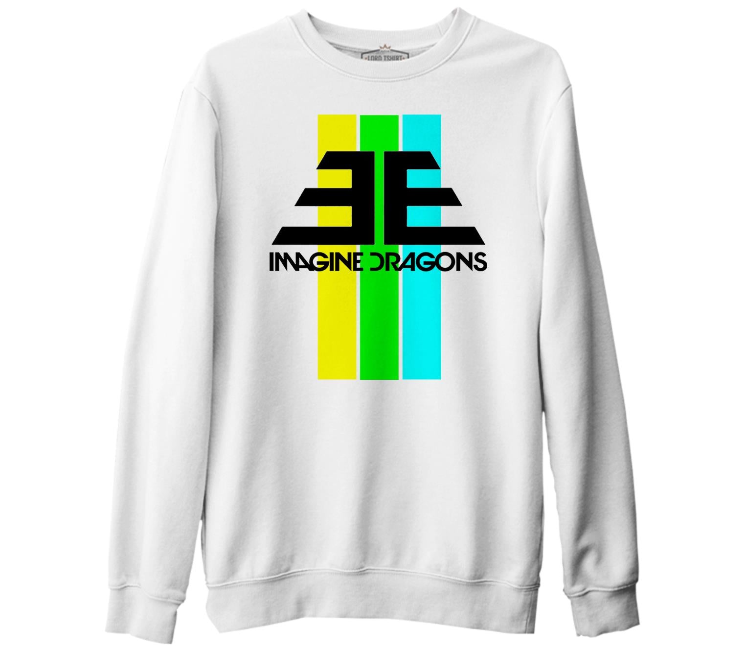 Imagine Dragons - EE Beyaz Kalın Sweatshirt