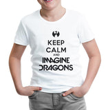 Imagine Dragons - Keep Calm Beyaz Çocuk Tshirt