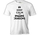 Imagine Dragons - Keep Calm White Men's T-Shirt