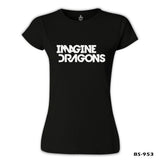 Imagine Dragons - Logo Siyah Kadın Tshirt