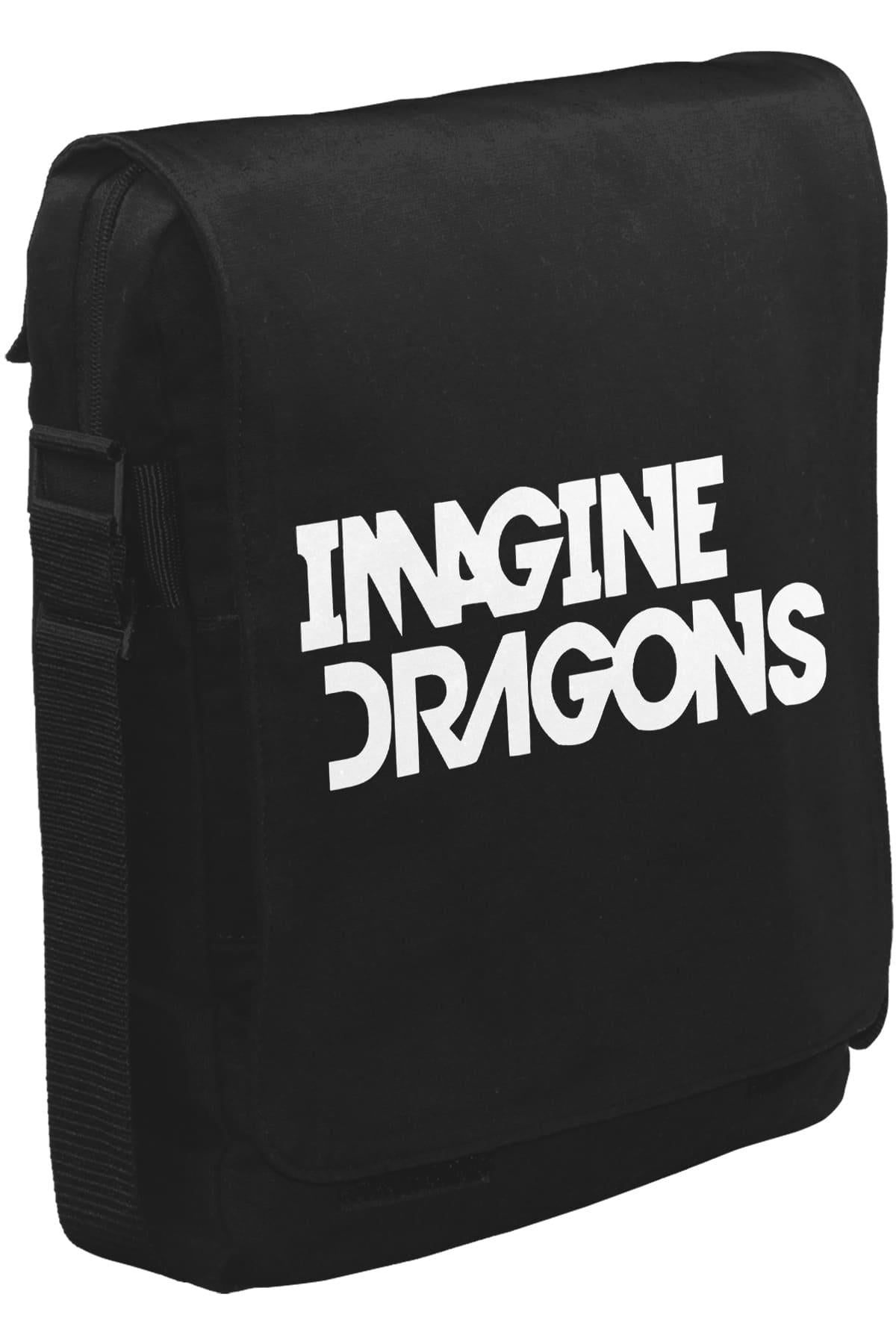 Imagine Dragons - Logo Unisex Siyah Postacı Çanta