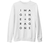 Imagine Dragons - Plus Beyaz Kalın Sweatshirt