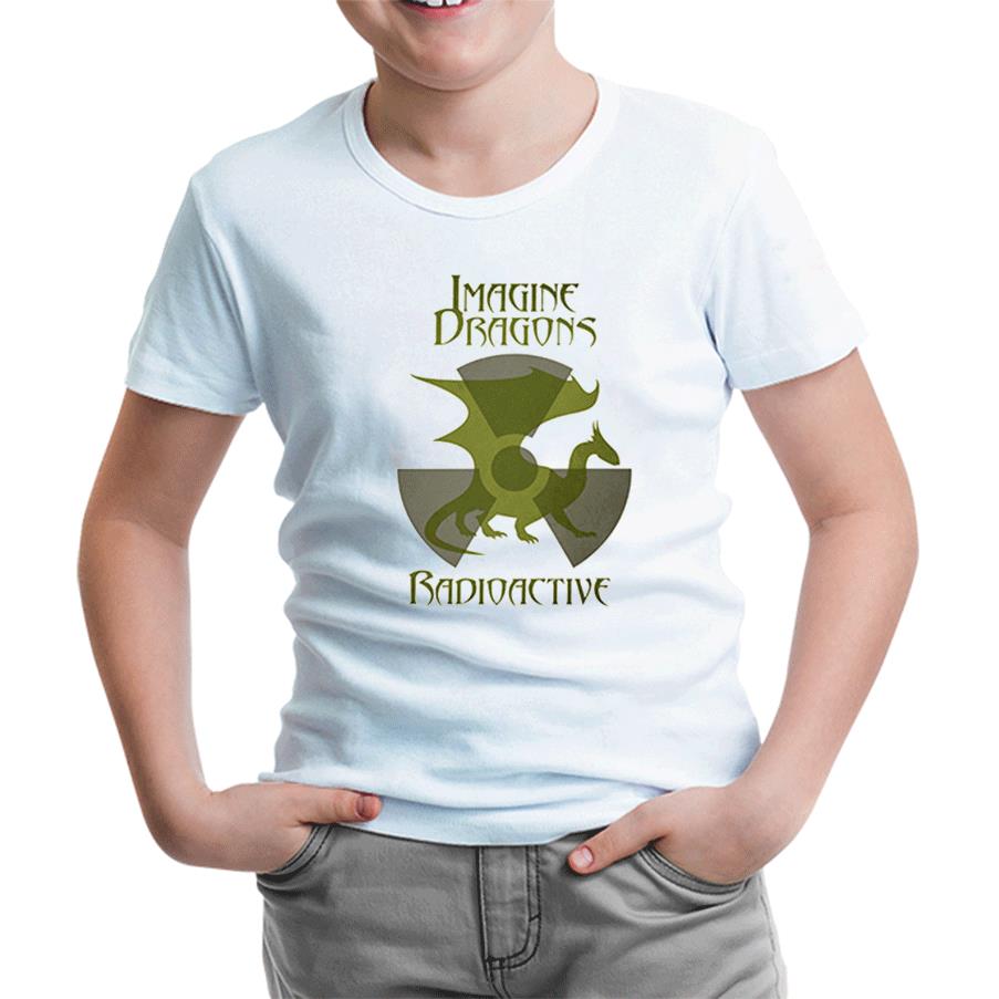 Imagine Dragons - Radioactive White Kids Tshirt