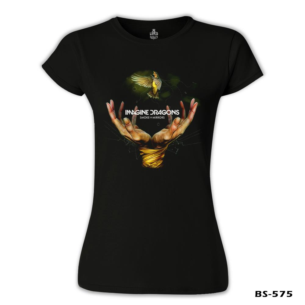 Imagine Dragons - Smoke Mirrors Siyah Kadın Tshirt