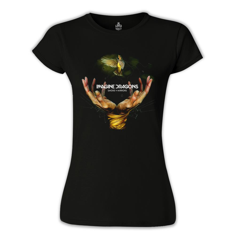 Imagine Dragons - Smoke Mirrors Siyah Kadın Tshirt