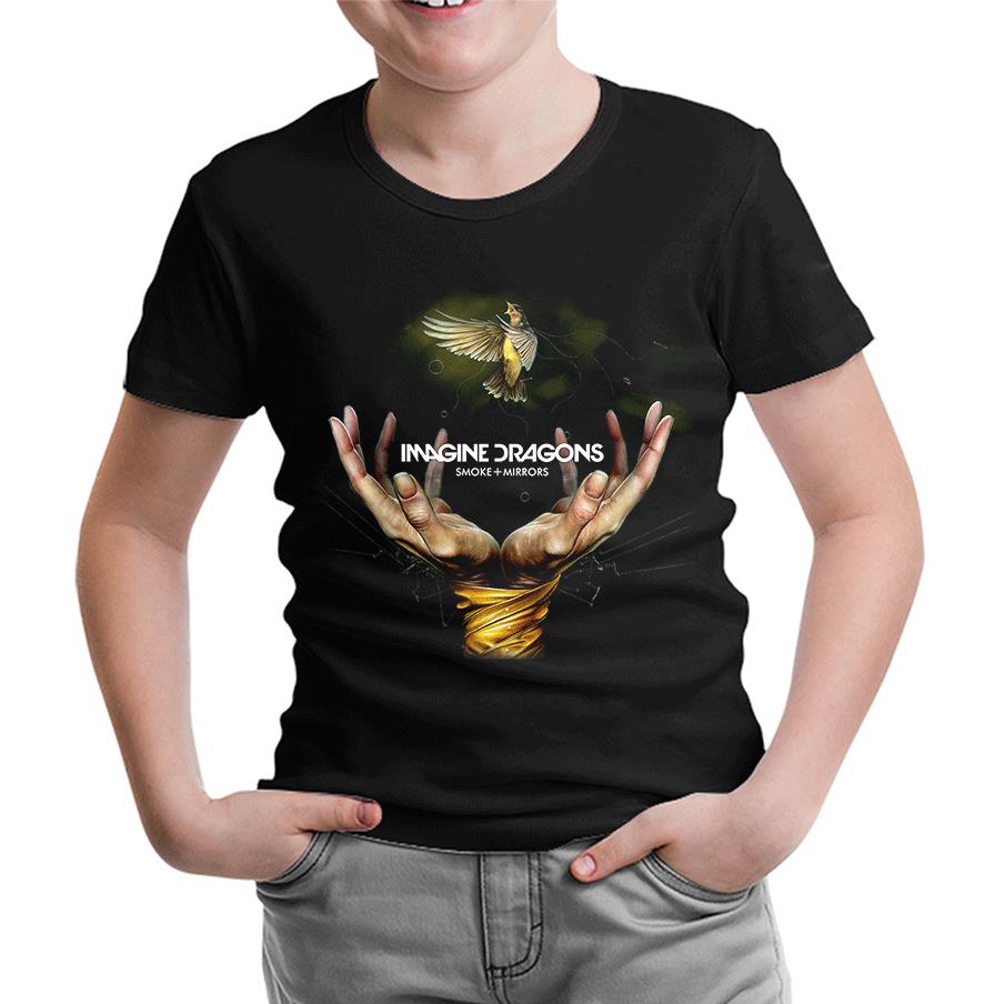Imagine Dragons - Smoke Mirrors Siyah Çocuk Tshirt