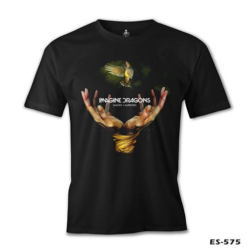 Imagine Dragons - Smoke Mirrors Siyah Erkek Tshirt