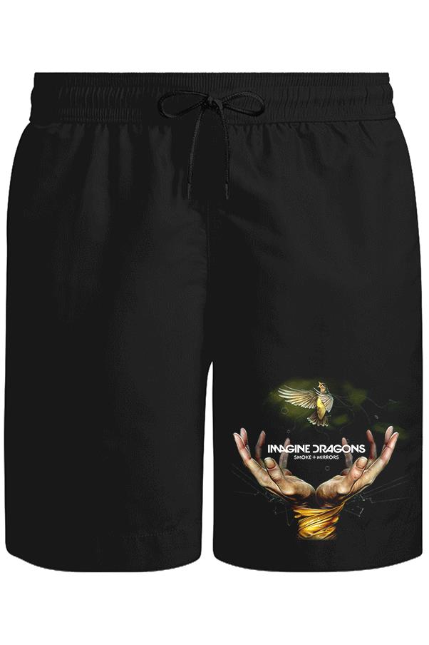 Imagine Dragons - Smoke Mirrors Unisex Siyah Şort