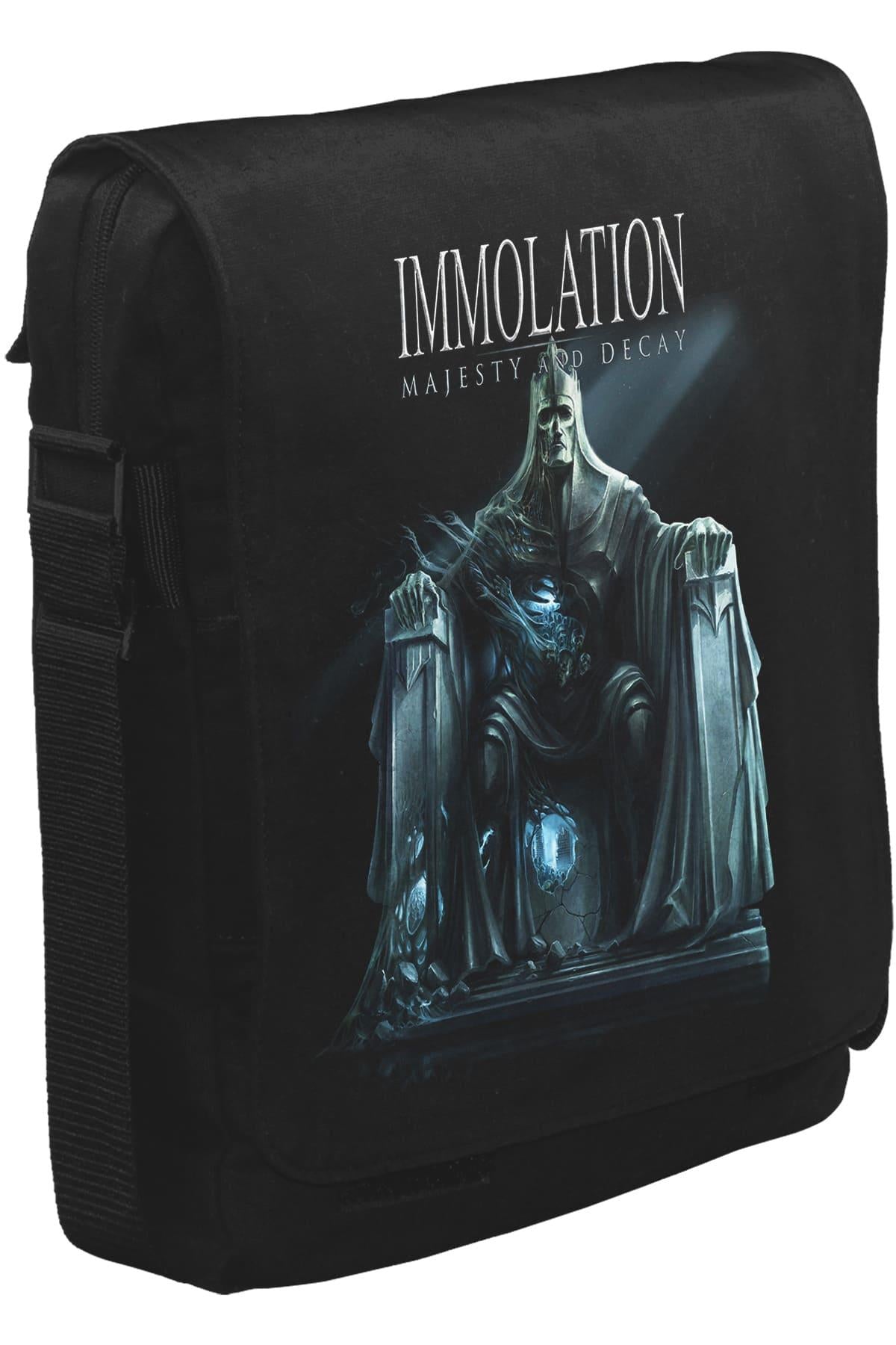 Immolation - Majesty and Decay Unisex Siyah Postacı Çanta