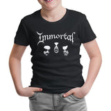 Immortal Siyah Çocuk Tshirt