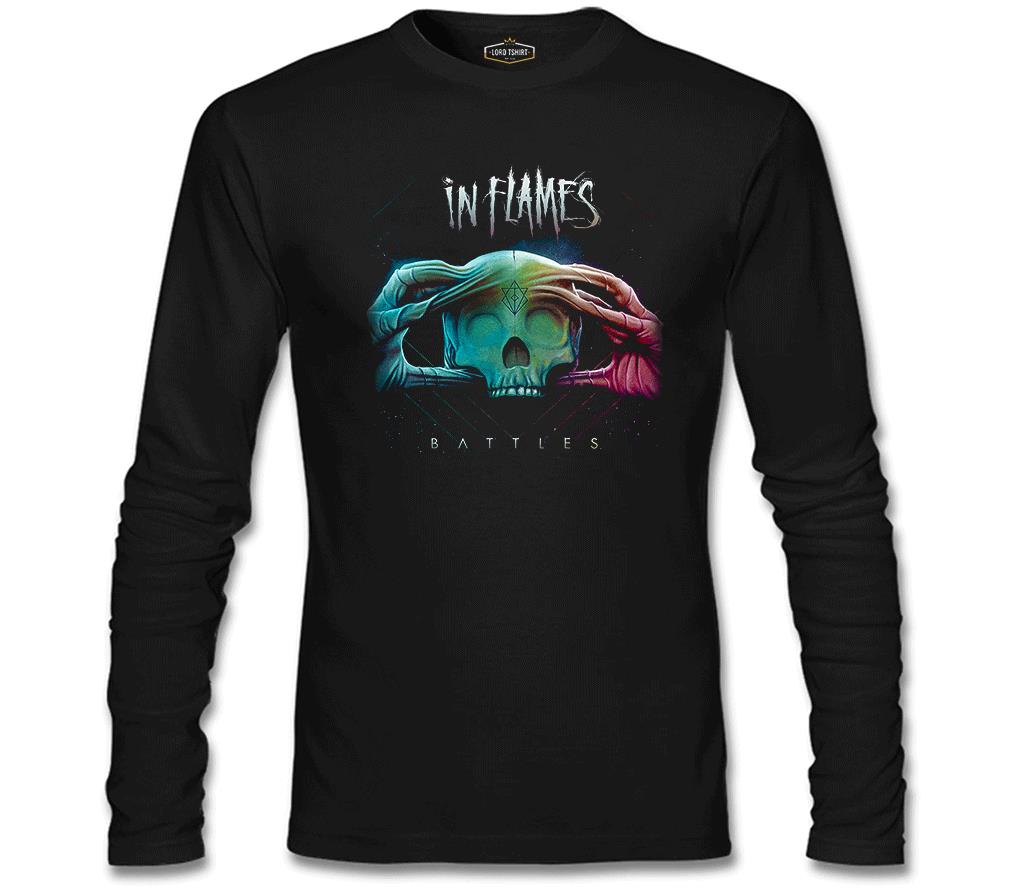 In Flames - Battles Siyah Erkek Sweatshirt
