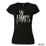 In Flames - Logo Black Women's Tshirt