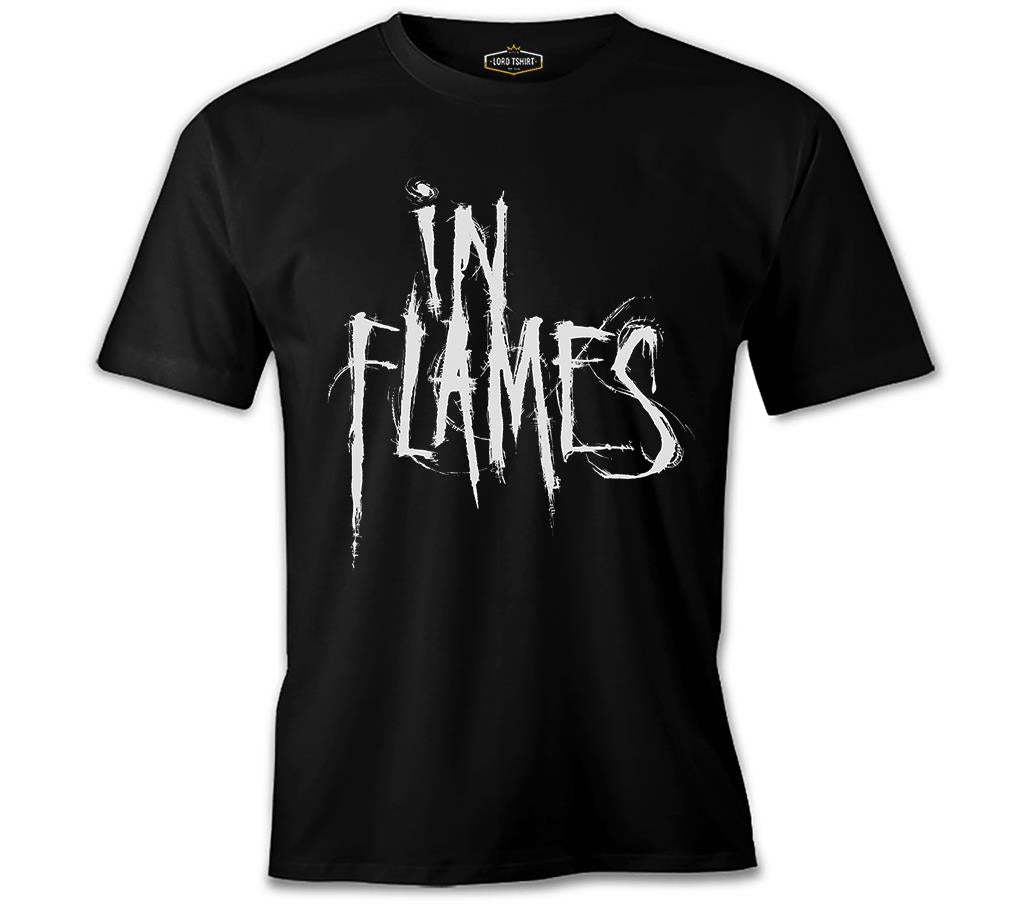 In Flames - Logo Siyah Erkek Tshirt