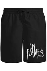 In Flames - Logo Unisex Siyah Şort