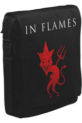 In Flames Unisex Siyah Postacı Çanta
