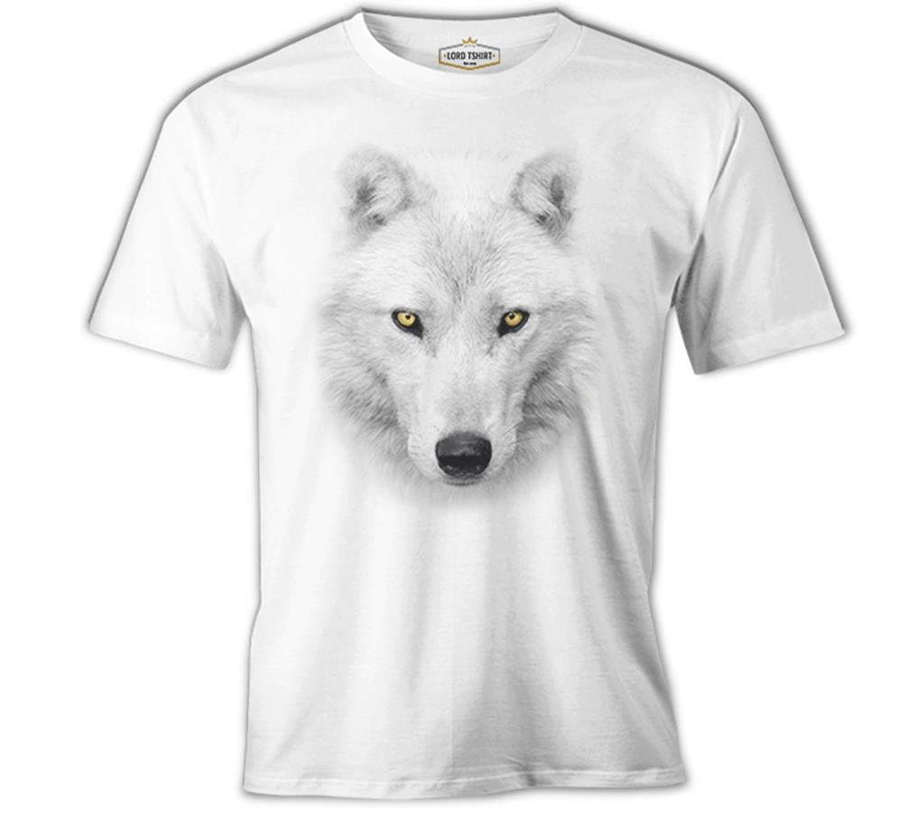 In White - Kurt Beyaz Erkek Tshirt