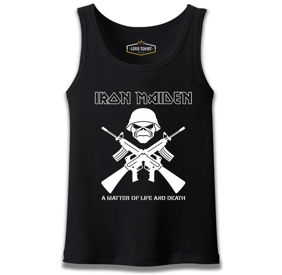 Iron Maiden - A Matter of Life and Death Siyah Erkek Atlet