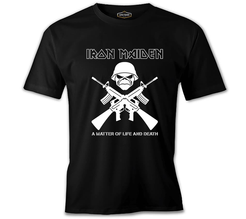 Iron Maiden - A Matter of Life and Death Siyah Erkek Tshirt