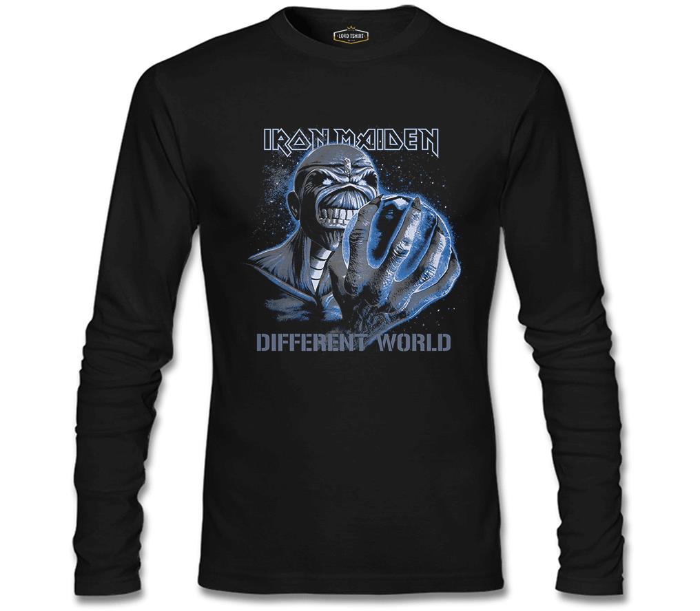 Iron Maiden - Different World Siyah Erkek Sweatshirt