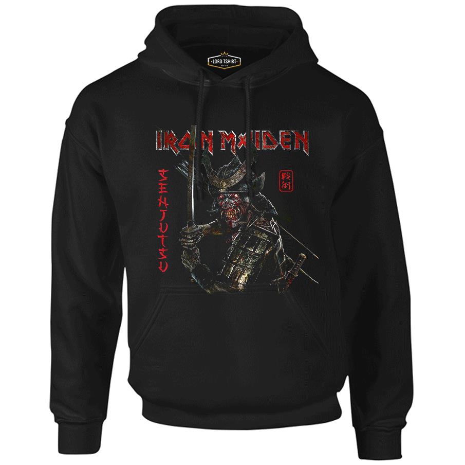 Iron Maiden - Senjutsu Black Men's Zipperless Hoodie