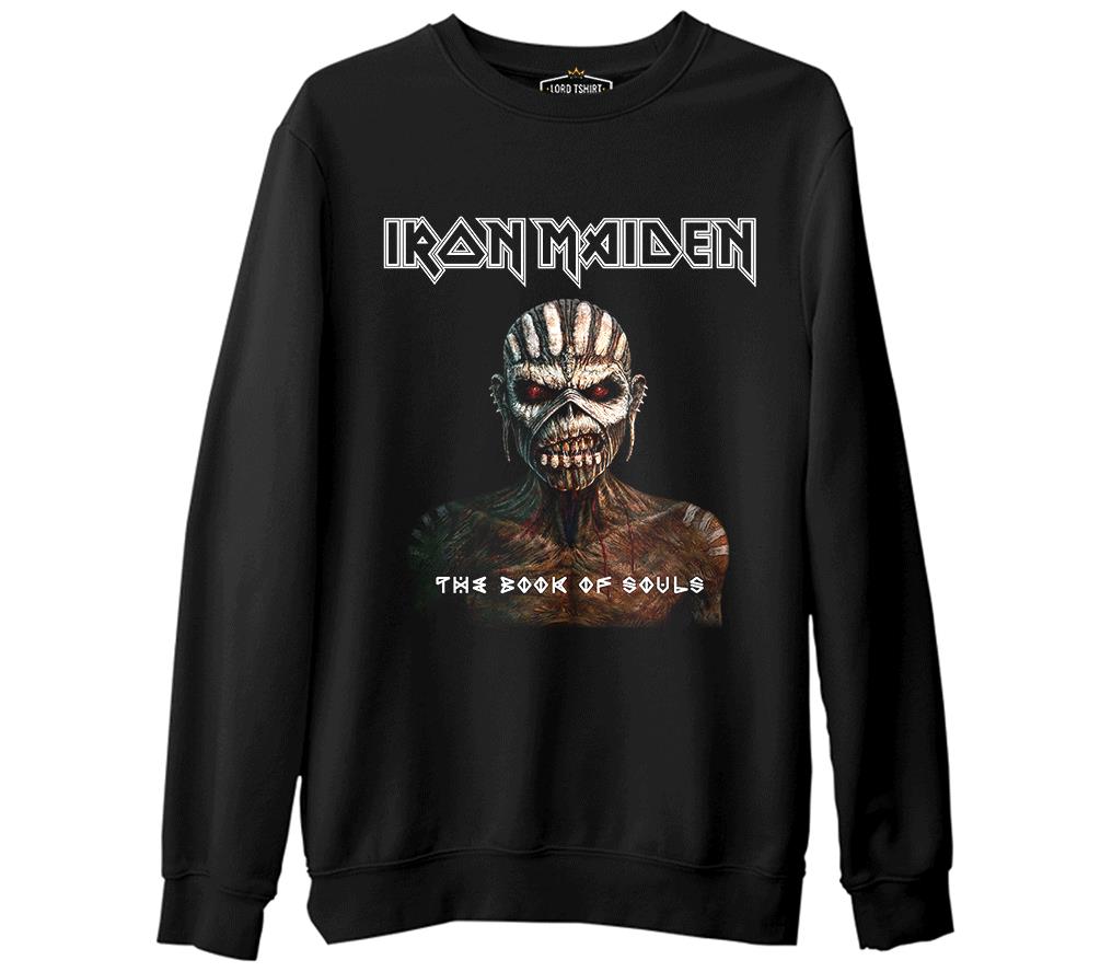 Iron Maiden - The Book of Souls  Siyah Erkek Kalın Sweatshirt