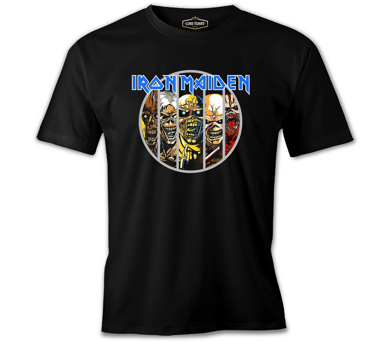 Iron Maiden - The Evolution of Eddie Siyah Erkek Tshirt