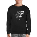 It's Rock N Roll Black Kids Sweatshirt