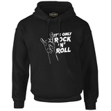 It's Rock N Roll Siyah Erkek Fermuarsız Kapşonlu