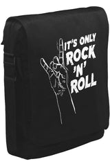 It's Rock N Roll Unisex Siyah Postacı Çanta