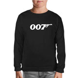 James Bond - 007 Black Kids Sweatshirt