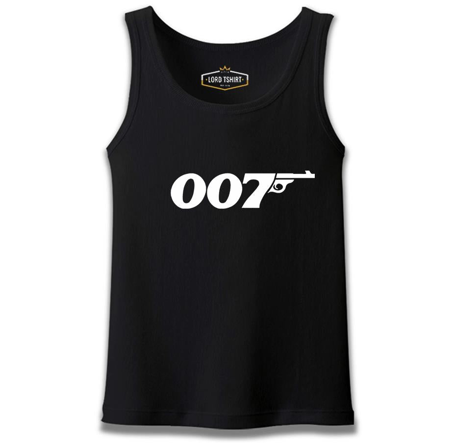James Bond - 007 Siyah Erkek Atlet