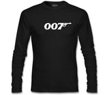 James Bond - 007 Siyah Erkek Sweatshirt