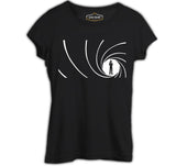 James Bond - Never Say Never Siyah Kadın Tshirt