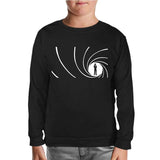 James Bond - Never Say Never Black Kids Sweatshirt